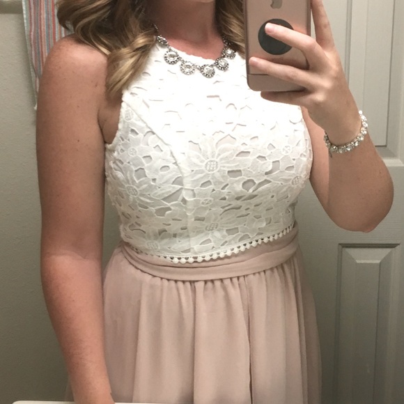 White Lace Crop Top - Picture 1 of 3